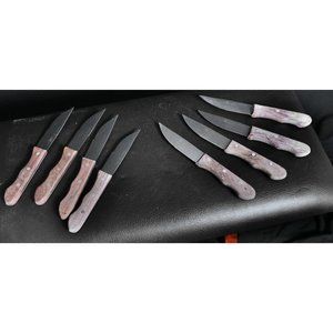 J.A. Henckels International Steak Knives 8pc 5" Part Serrated Blade 10" Ove